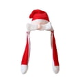 thumbnail image 2 of Gorro navideño cómodo y novedoso con orejas móviles para saltar, ideal para disfraces y fiestas. Papá Noel, 2 of 9