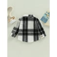 thumbnail image 5 of Kid Baby Boy Girl Cotton Plaid Shirt 6M 12M 18M 24M 2Y 3Y 4Y Jacket Infant Toddler Coat Winter Spring Autumn Warm Thick Outwear, 5 of 10