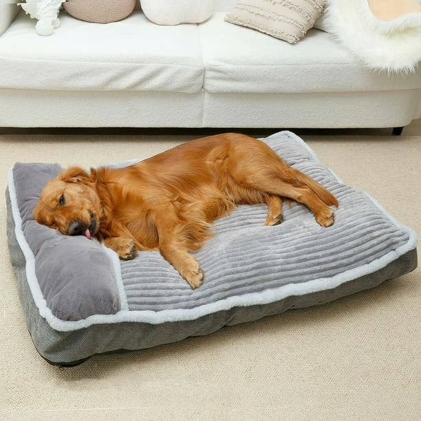 Cama para perros WINDRACING para perros extra grandes con almohada y colchón