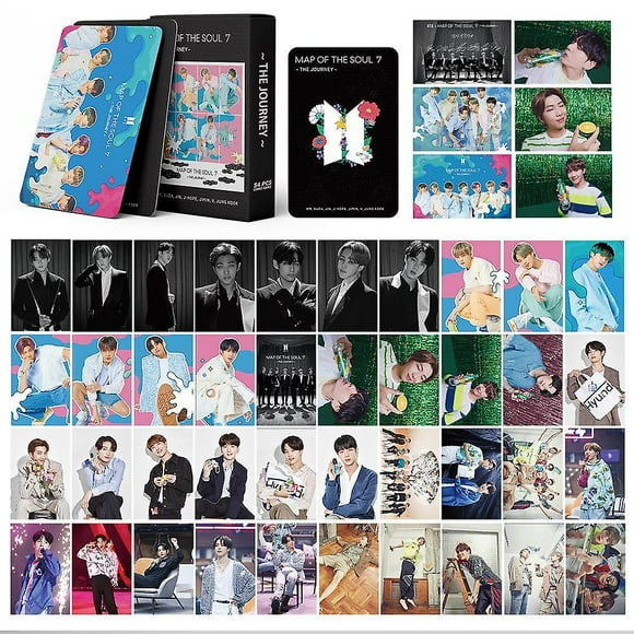 Bts Album Card 54 Pcs Star Goods Black Map Of The Soul: 7 Photo Print Lomo Card (FFIY)