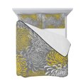 thumbnail image 7 of Yellow Gray Floral Full Size Down Alternative Comforter, Lightweight Comforter Quilt Bedding Set with Pillow Shams Farmhouse Retro Abstract Flowers Art All Seasons Bed Comforter Duvet Insert 78"x90", 7 of 7