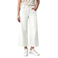 thumbnail image 3 of Sentuca Jeans for Women High Waisted Straight Leg Solid Denim Pants with Pockets Casual Fashion Trousers White XL, 3 of 5