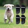 thumbnail image 4 of sunsanly 4Pcs Pet Shoes Fastener Tape Closure Knitted Washable Anti-slip Soft Texture Feet Protection Waterproof Dog Shoes Dog Accessories, 4 of 8