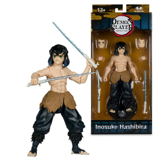 Inosuke Hashibira Unmasked Season 2 (Demon Slayer) 7" Figure - McFarlane Toys
