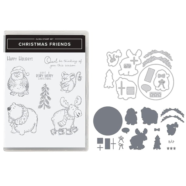Juego Troqueles Y Sellos Metal Transparentes Silicona para Tarjetas Felicitación