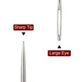 thumbnail image 4 of Uxcell Large Eye Stitching Needles 1.57" Sewing Needles Stainless Steel Leather Needle 500 Pack, 4 of 5
