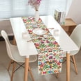 thumbnail image 3 of Mexican Fiesta Linen Table Runner(13" x 72"inch), Cinco De Mayo Tablecloth Dia De Los Muertos Decor Day of The Dead Decoration, Traditional Latin American Art Dining Room Kitchen Rectangular Runner, 3 of 5