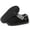 Black, variant on CHICVOMEY Fuzzy Slippers for Women Men Closed Back House Shoes Indoor and Outdoor Mules Memory Foam Slippers
