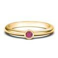 thumbnail image 1 of Classic Bezel Set Birthstone Ring - Ruby (July), 1 of 4