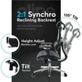 thumbnail image 4 of Oline ErgoPro Ergonomic Office Chair w/ Breathable Mesh Material, Navy Blue, 4 of 7
