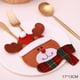 thumbnail image 3 of Decoraciones navideñas de Noel 2021 para la decoración de la mesa de la cena del hogar Regalo de Navidad de Año Nuevo 2022 Vajilla Tenedor Cuchillo Bolsa Navidad, 3 of 5
