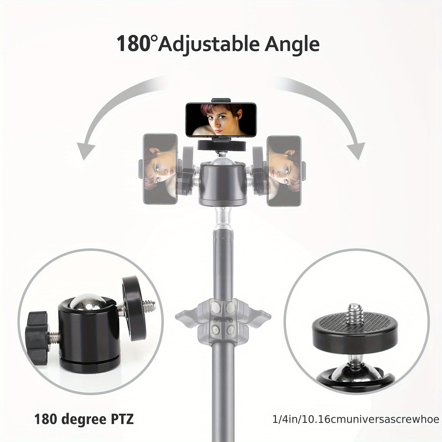 ZOMEI 63" LED Ring Light with Stand & Phone Holder, USB Studio Light for Photography/Video/Live Streaming, Portable Fill Light