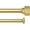 Gold, variant on eTeckram 5/8" Double Curtain Rod with Bouton Finials,Pewter,28‘’-48‘’