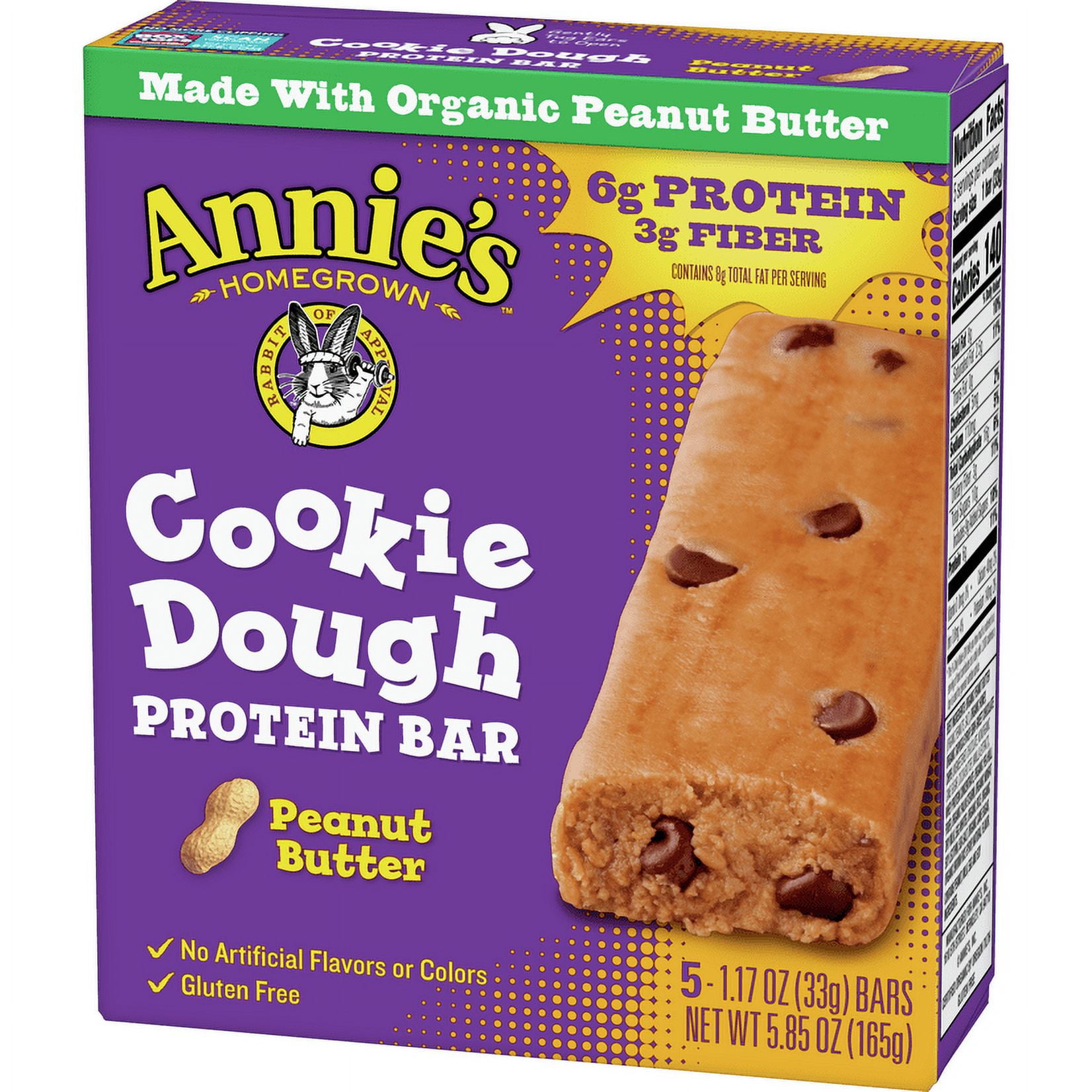 Annie's Peanut Butter Cookie Dough Protein Bar
