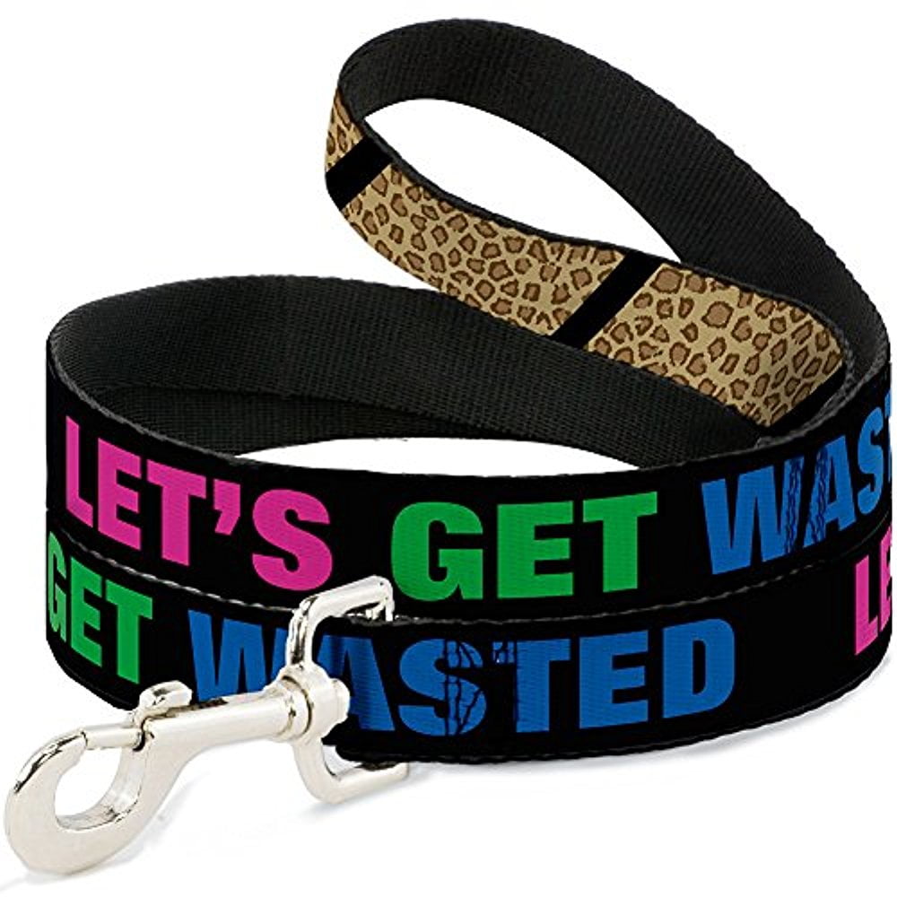 Buckle Down Dl W Leopard Brown Black Slash Dog Leash Walmart Com Walmart Com