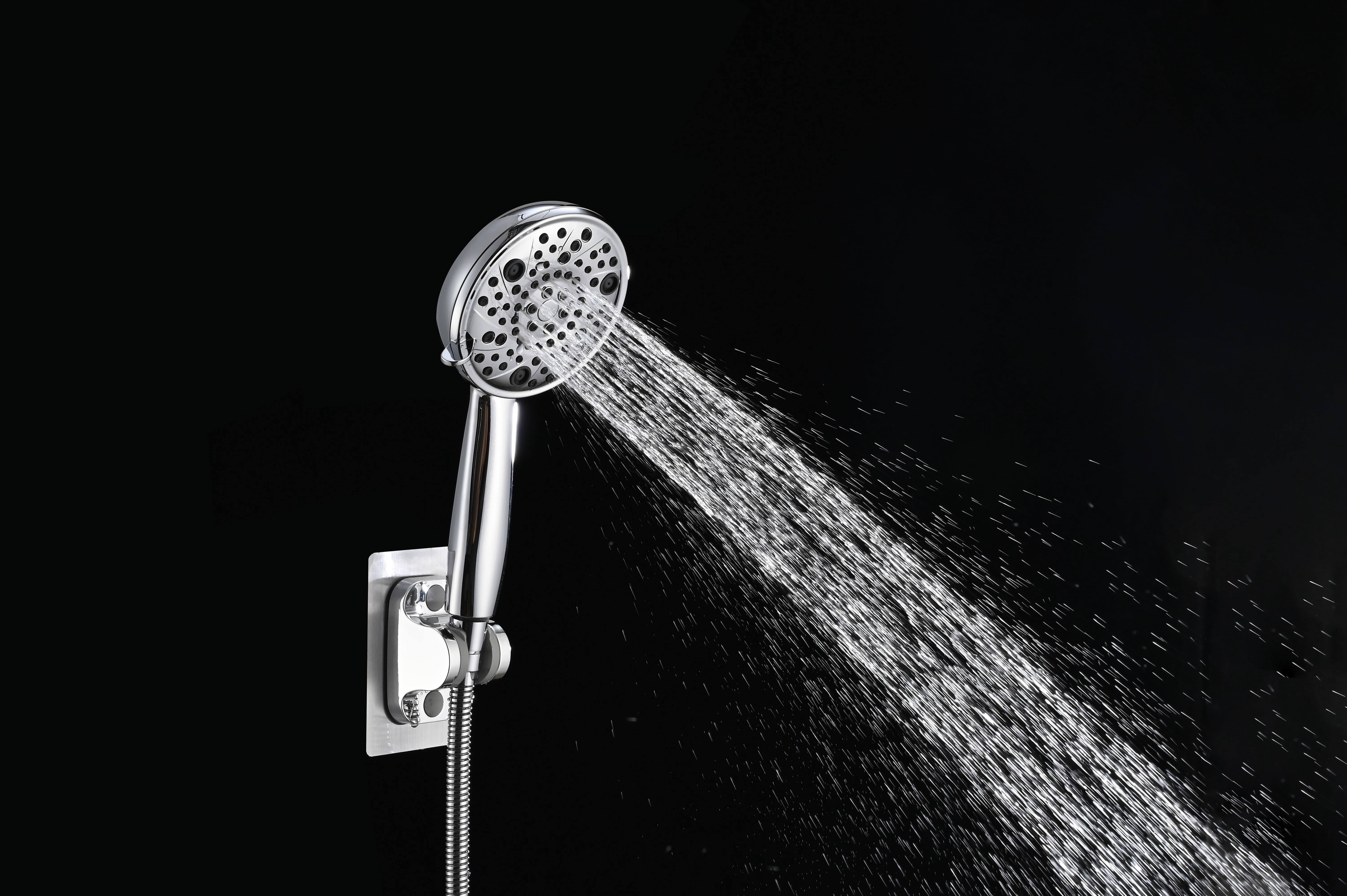 8-Setting High-Pressure Handheld Shower with Hose & Slip-On Diverter Tub Spout