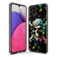 thumbnail image 3 of MUNDAZE Samsung Galaxy A71 5G Shockproof Clear Hybrid Protective Phone Case Fantasy Paint Splash Pirate Skull Cover, 3 of 5