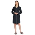thumbnail image 5 of Inkmeso Solid Jersey Nightgown For Women Long Sleeve Button Down Sleepshirt Loungewear Nightdress, 5 of 7