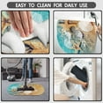 Beach Seashell Bathroom Rugs Non Slip Washable Super Absorbent Bath Mat Quick Dry Shower Rubber