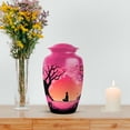 thumbnail image 7 of MUKTIVE Cherry Blossom Cremation Urn for Adult Human Ashes Husband & Wife, Burial Large Urns for Mom & Dad, Memorial Meditation Urn for Ashes, Blue Urns for Adult Female Funeral, 10 Inch, 7 of 7