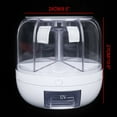 thumbnail image 4 of Miumaeov 6-Grid 360° Rotating Grain Dispenser Kitchen Dry Food Rice Container Cereal Storage Tank, 4 of 15