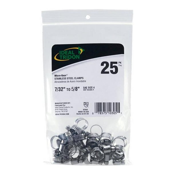 B Amp K Ideal Tridon 0 21 In To 0 62 In Stainless Steel Hose Clamp Walmart Com Walmart Com