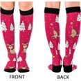 thumbnail image 2 of FREEAMG Christmas Cute Deer Compression Socks for Women and Men, 1 Pair, 2 of 7