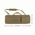 thumbnail image 3 of Tac-Six™ 38" Lockable Squad Firearm Case, Laser Cut Molle Front, Coyote, 3 of 17