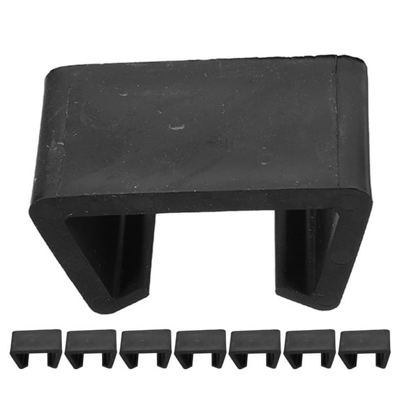 Minkissy Versatile Chair Connectors, Black Plastic, Strong Hold for Home Furniture