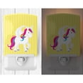 thumbnail image 2 of Caroline's Treasures BB9091CNL Unicorn Yellow Stripes #2 Ceramic Night Light, 6x4x3", multicolor, 2 of 2
