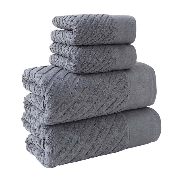 Toallas de baño y de mano de algodón, absorbentes, de secado rápido y suaves, ideales para el baño, spa y el hogar.