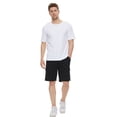 Saashi Men's Cargo Shorts Summer Loose Casual Elastic Waist Large Size Multi.