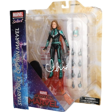 Brie Larson Captain Marvel Autgraphed Marvel Select Action Figure