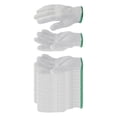 thumbnail image 2 of 12 piezas de guantes de trabajo de algodón, forros para herramientas de jardinería, guantes suaves para jardín 550g verde, 2 of 9