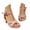 Pink, variant on Heel Platform Sandals Toe Loop Adjustable Ankle Strap 7cm Heel Summer Party Dress Shoes