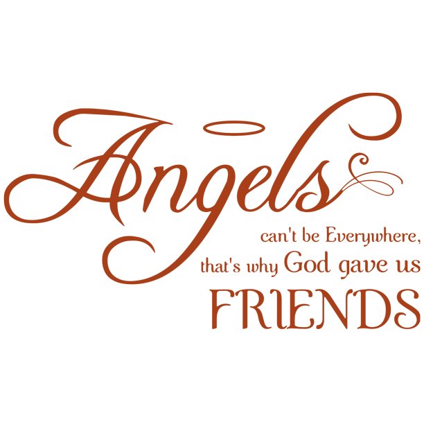 Angeles Can T Be Everywhere That S Why God Gavea Vinyl Decal Sticker Quote Small Nut Brown Walmart Com Walmart Com