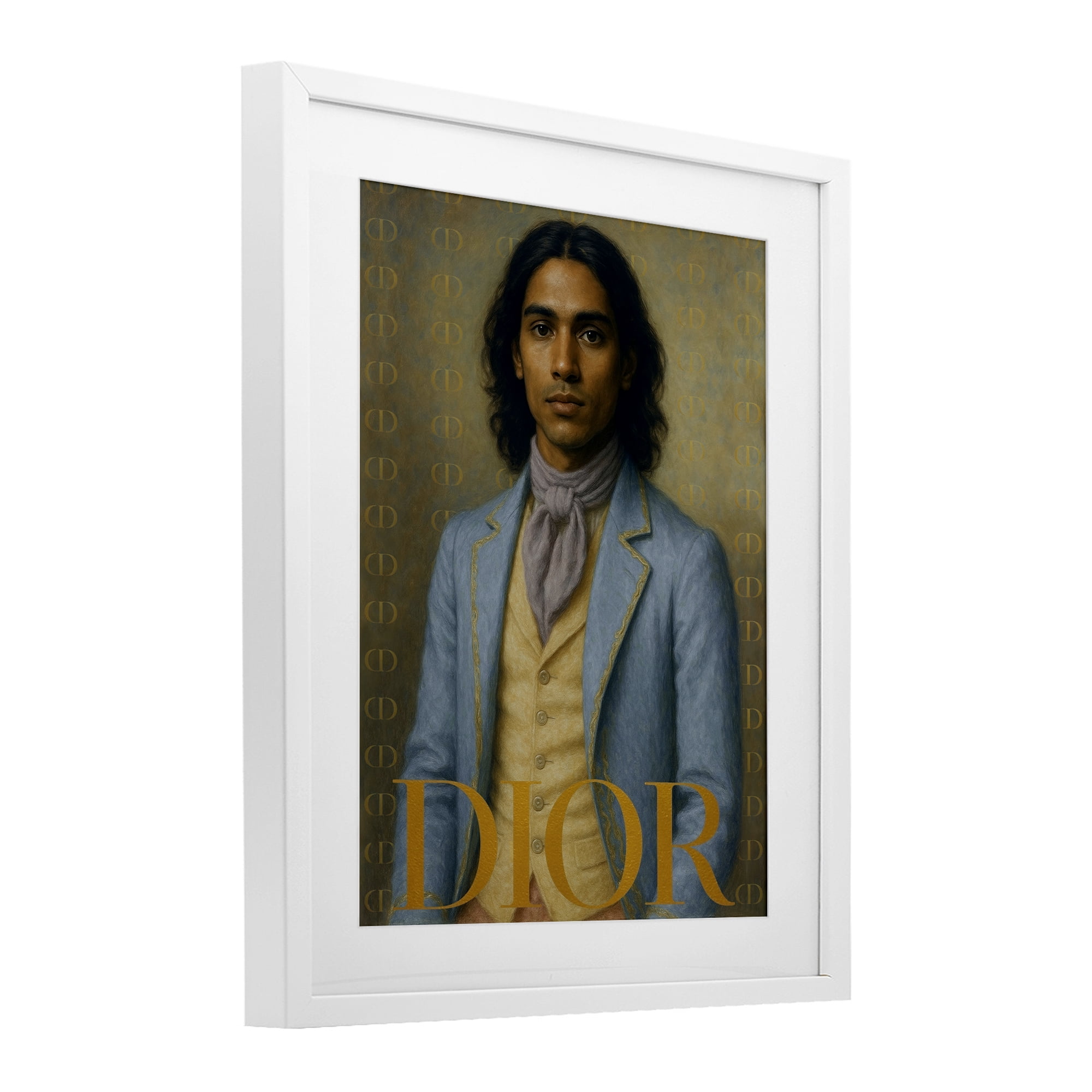 Stupell Industries Iconic Gentleman Fashion White Framed Print Under Glass, design by Grotto Studios