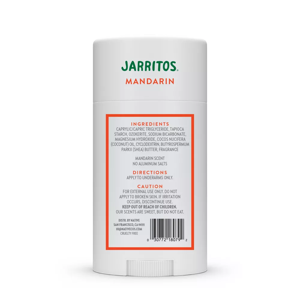 Native Deodorant for Women & Men - Limited Edition Jarritos - Mandarin - 2.65oz