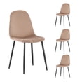 thumbnail image 1 of Set 4 Sillas de Comedor Top Living Eames de Terciopelo Beige, 1 of 9