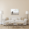 thumbnail image 2 of Global Gallery's 'Love Bubbles' by Masterfunk Collective Stretched Canvas Wall Art, 2 of 4
