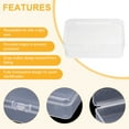 thumbnail image 4 of Uxcell 24pcs 2.52" x 1.77" x 0.79" Plastic Beads Storage Containers Box, Clear, 4 of 7