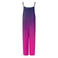 thumbnail image 2 of B91xZ Salopette en Denim Extensible Super Confortable pour Femmes, Rose Vif TTG, 2 of 4