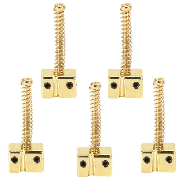 Bass Bridge String Selles, 5pcs Bass Bridge String Ressort Vis Compensées Selles Alliage de Zinc Bass Bridge String Selles Fabriqués avec Soin