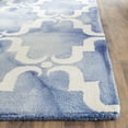thumbnail image 4 of Safavieh Dip Dye Talbot Distressed Wool Area Rug, Blue/Ivory, 2'6" x 4', 4 of 9