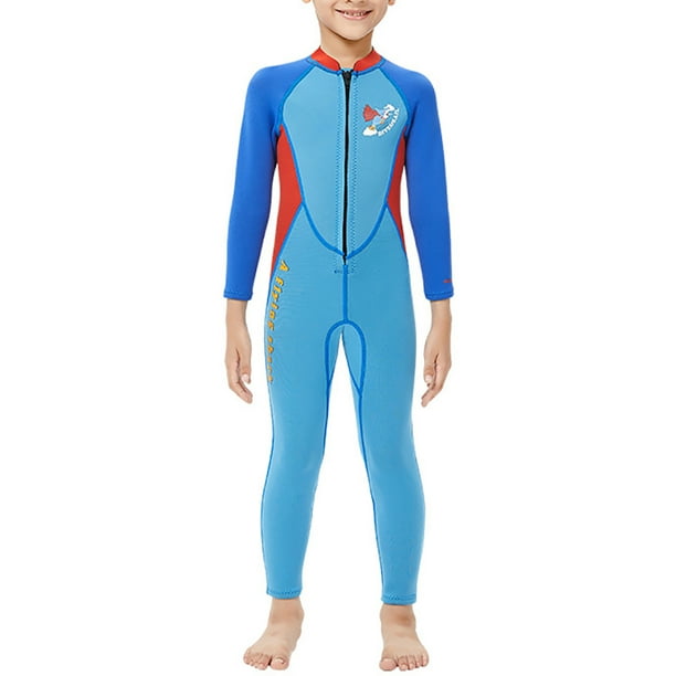 Niños con traje de baño de una pieza traje de baño niños set de snorkeling conjunto de niños pequeños Neopreno juventud calmado de ropa de baño para la navegación natación l Guardurnaity OD003313-03