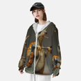thumbnail image 3 of Balery Surreal Weightlifting Snail Sudadera ligera de manga larga con capucha y protección solar UPF 50+ para hombre y mujer, ideal para pesca y running-Medium, 3 of 7