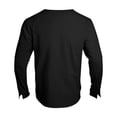 thumbnail image 4 of pstuiky camisa de manga larga para hombre, Camiseta deportiva informal de manga larga con botones y cuello redondo para hombre, color liso tops de invierno para hombre xl, 4 of 9