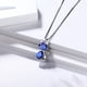thumbnail image 5 of Juwaliy September Piedra Natal Collar Zafiro Azul Gato Dije Encantos 925 Sterling Silver Joyería Mujeres Hija Esposa Madre Navidad Regalo de Cumpleaños, 5 of 8