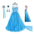 thumbnail image 1 of Disfraz De Princesa Elsa, Para Niñas, Fiesta De Cumpleaños, Frozen Vestido De Princesa Disfraz De Reina Disfraz De Cosplay Con Accesorios, 1 of 5