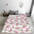 thumbnail image 5 of Honeii Watermelon Print Fleece Blanket - Throw Blanket for Bed, Sofa, Couch, Camping, and Travel , Microplush Ultra Soft Warm Blanket-40"x30", 5 of 7